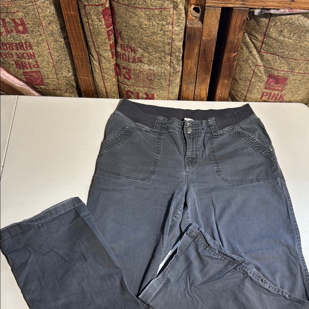 Gray Casual Pants